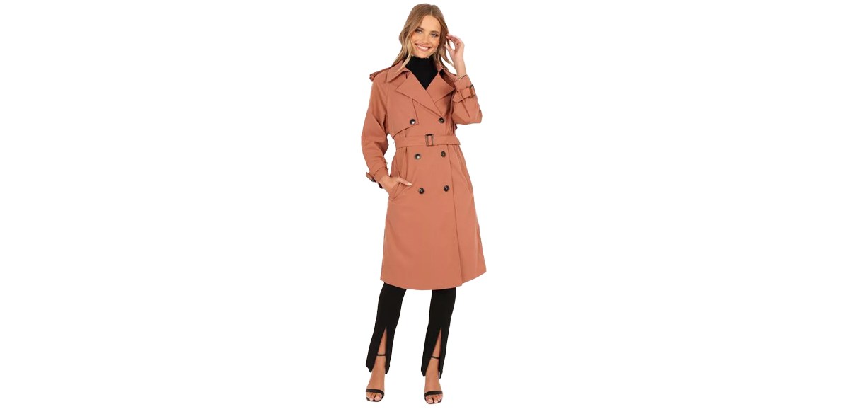 Petal and Pup Trina Button Front Trench Coat