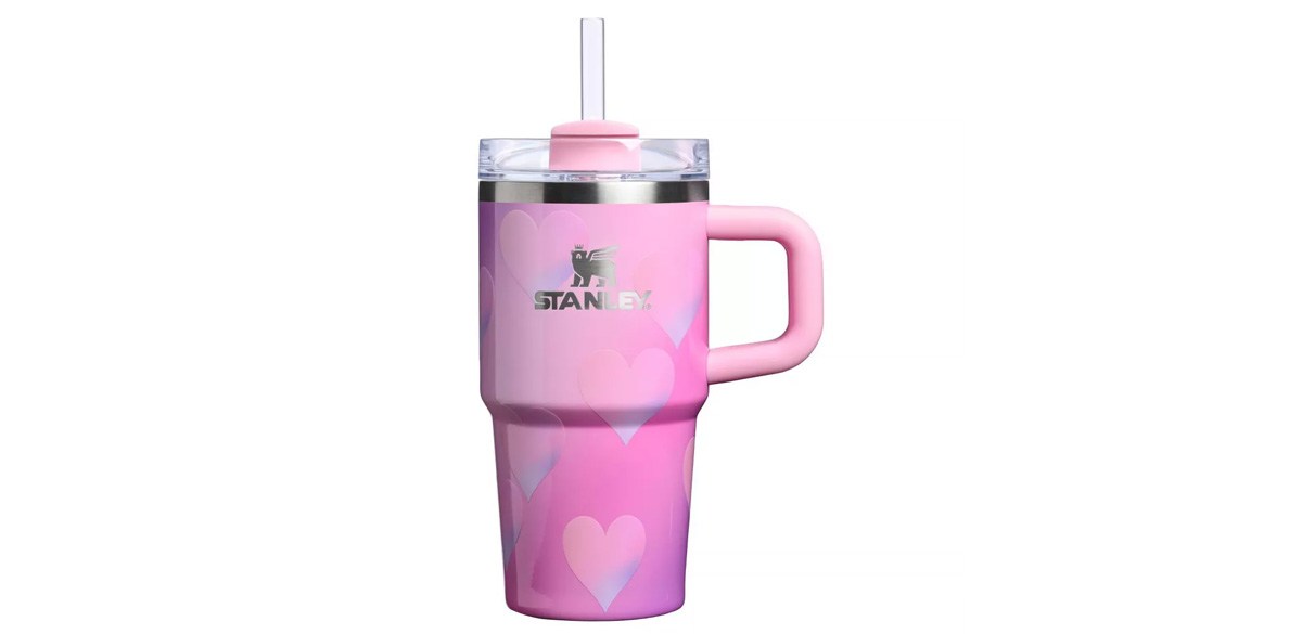 Stanley 20 oz Stainless Steel H2.0 Flowstate Quencher Tumbler-powderpink