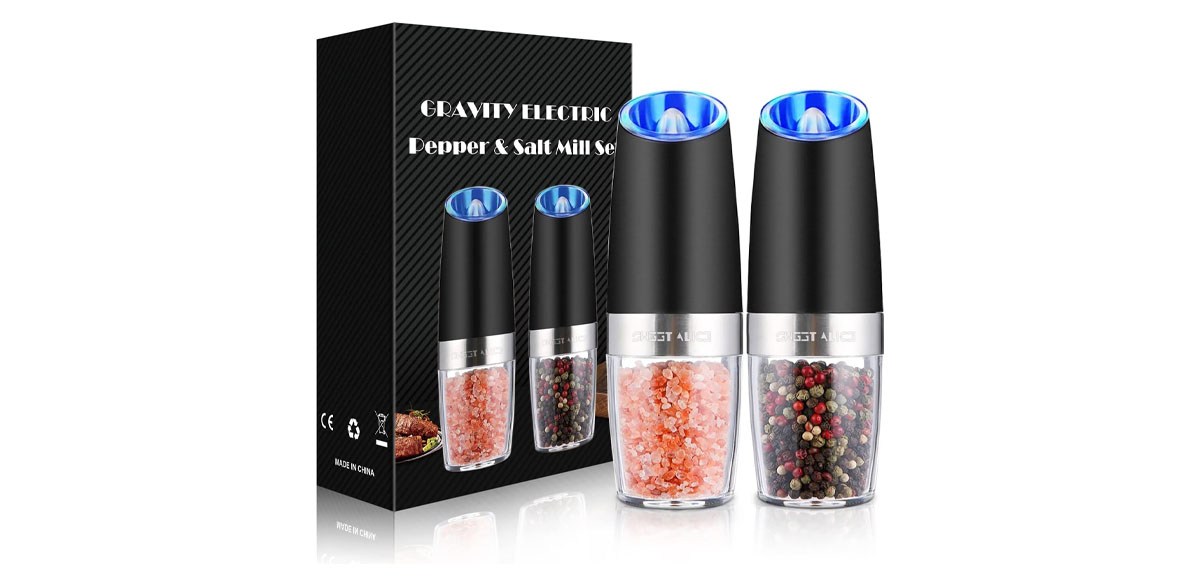 Sweet Alice Gravity Electric Pepper and Salt Grinder Set