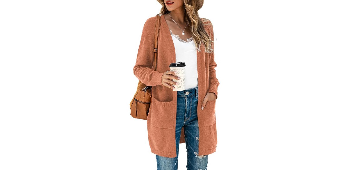 TASAMO Draped Kimono Cardigan