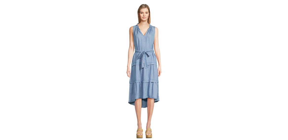 The Pioneer Woman Sleeveless Tiered Midi Dress