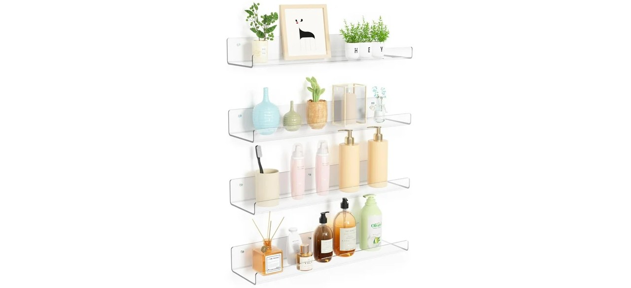 Upsimples Acrylic Floating Shelves