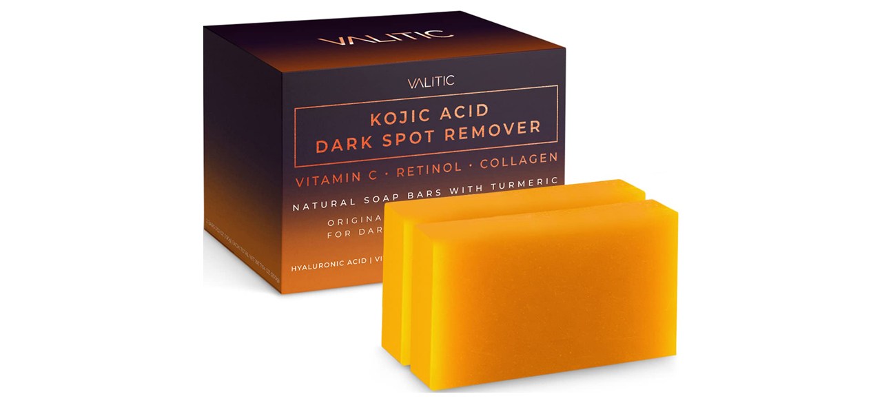 VALITIC Kojic Acid Dark Spot Remover Soap Bars on white background