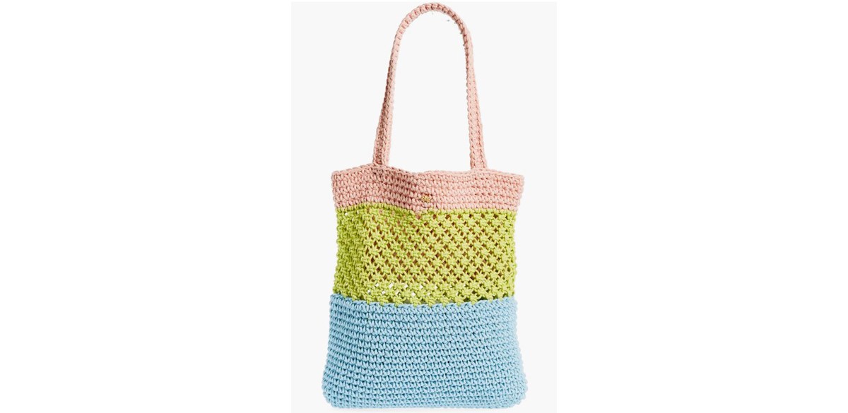 Lele Sadoughi Crochet Tote Bag