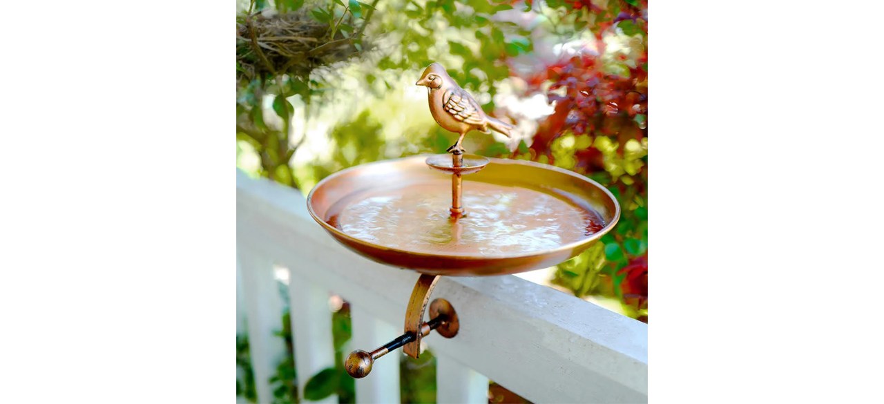 August Grove Metal Single Tier Birdbath