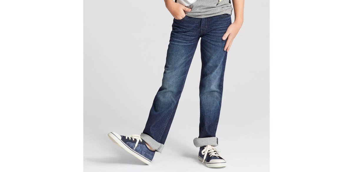 Boys' Straight Fit Stretch Jeans - Cat & Jack