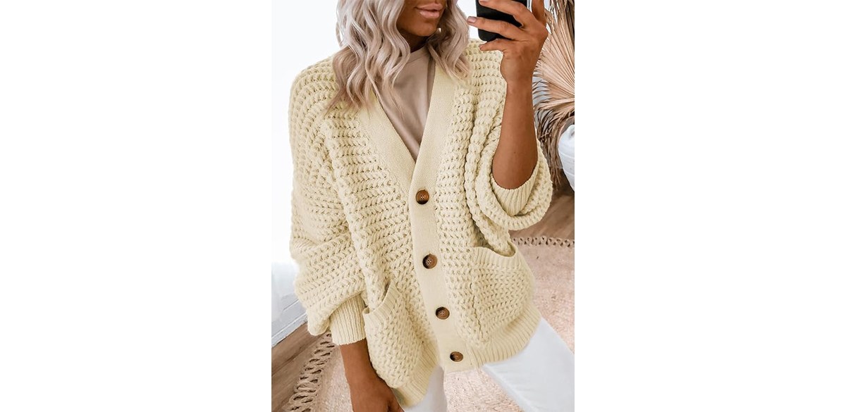 Dokotoo Casual Open Front Chunky Cardigan