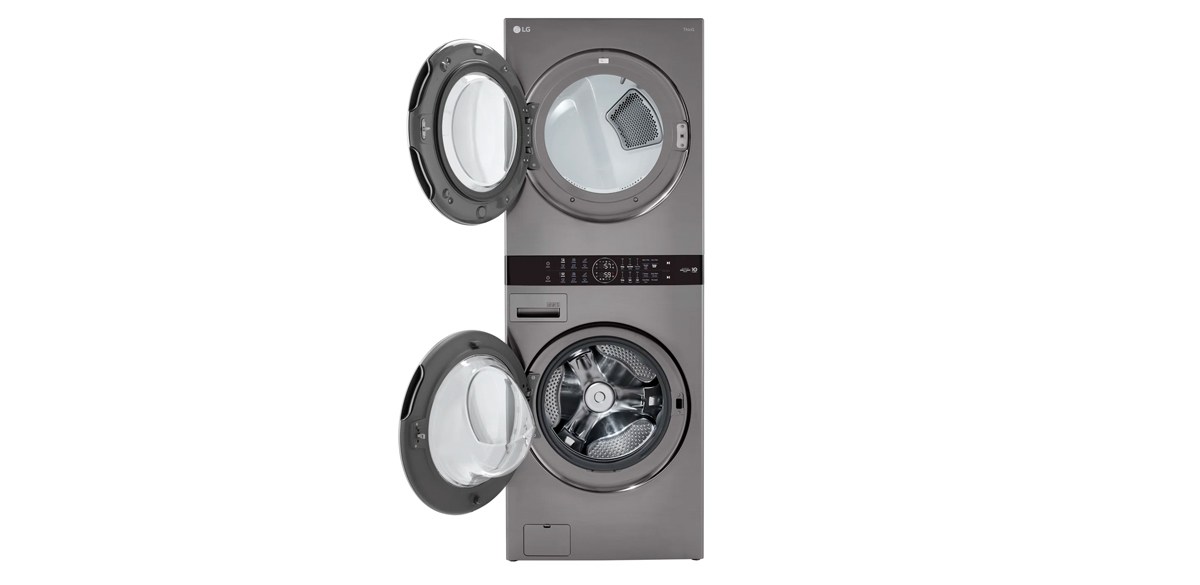 LG Single Unit Front Load WashTower with Center Control