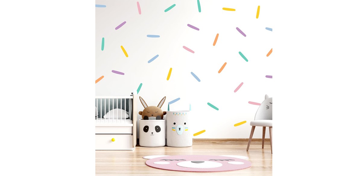 LucyLews Home Pastel Confetti Sprinkles Peel and Stick Wall Decals