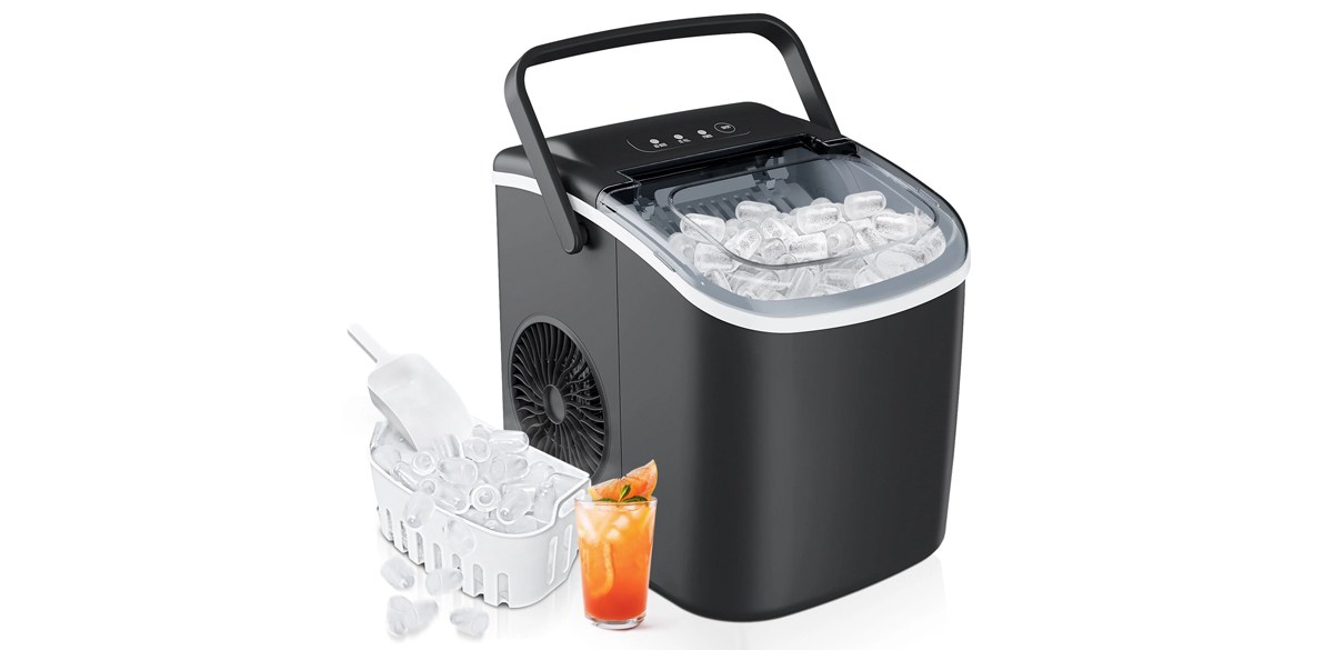 Simzlife 26 lbs-24H Countertop Ice Maker Machine