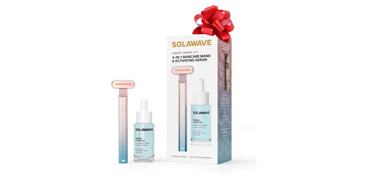 Solawave 4-in-1 Radiant Renewal Wand and Serum Bundle