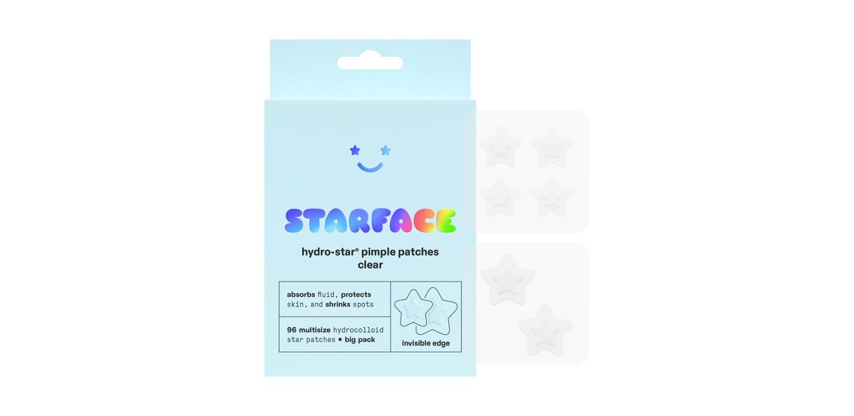 Starface Hydro-Star Clear Big Pack, Invisible Hydrocolloid Pimple Patches