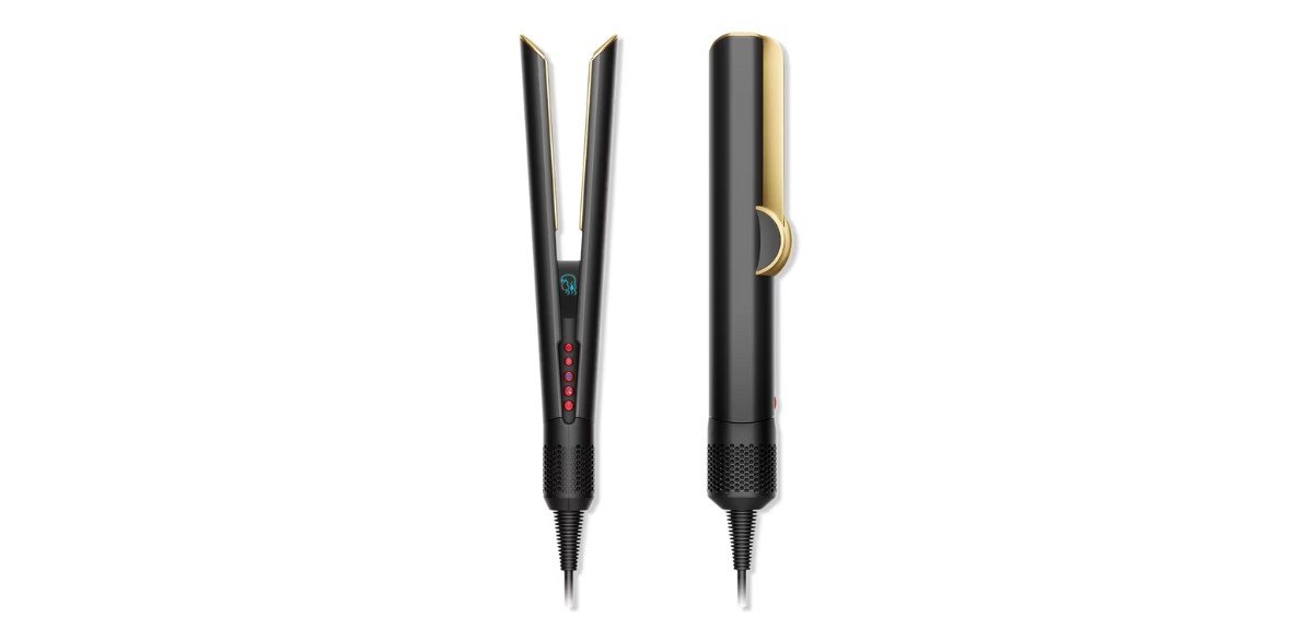 Dyson Airstrait Hair Straightener in Onyx Black and Gold