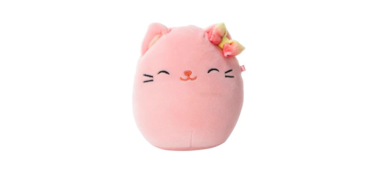 Pink Easter Squishmallows Wilka on white background