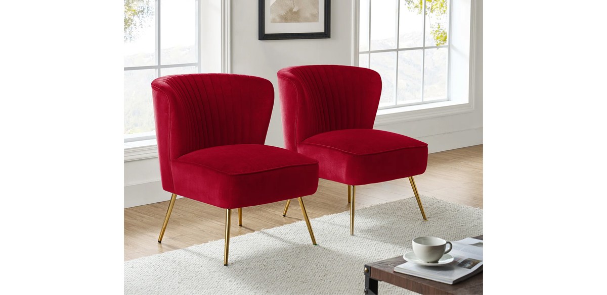 Etta Avenue Euclide Upholstered Side Chair, Set of 2