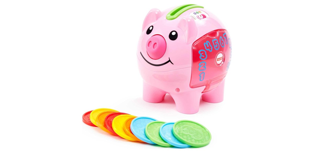 Fisher-Price Baby & Toddler Toy Laugh & Learn Smart Stages Piggy Bank
