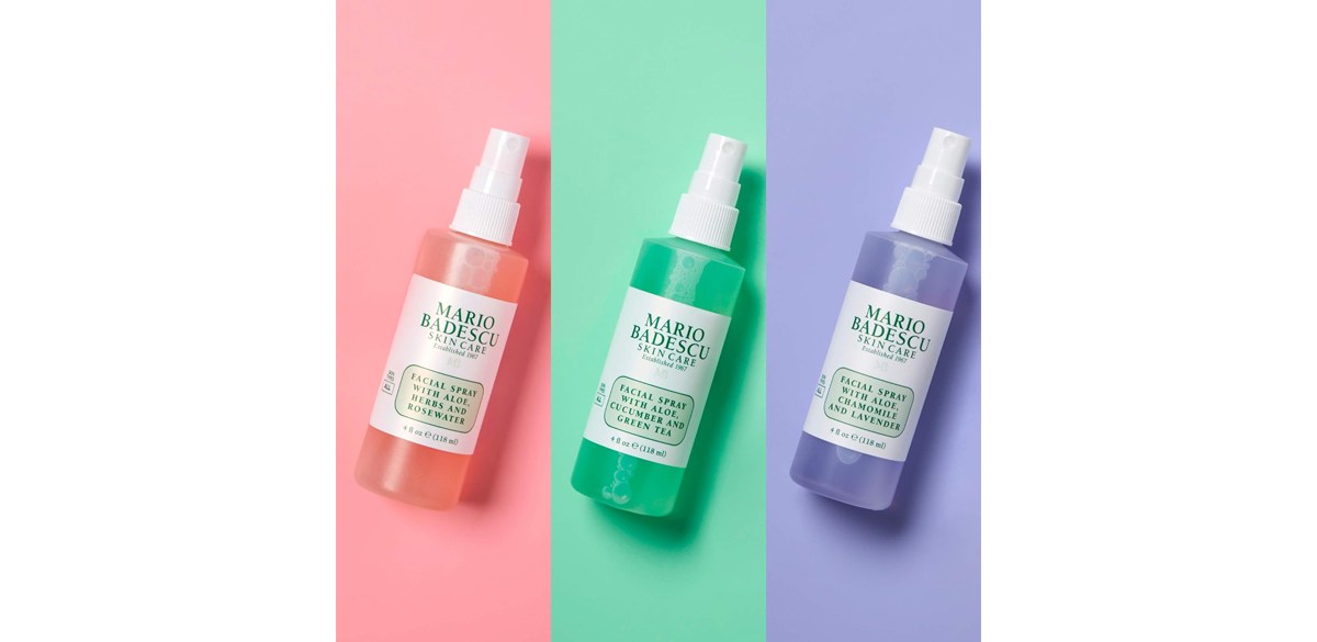 Mario Badescu Facial Spray Collection with Rose Water, Cucumber, Lavender and Orange Blossom