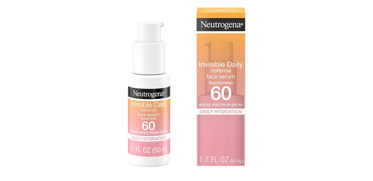 Neutrogena Invisible Daily Defense Face Sunscreen + Hydrating Serum with Broad Spectrum SPF 60