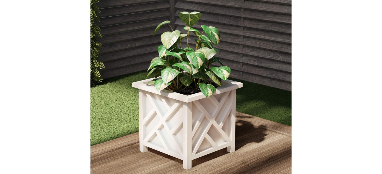 Pure Garden Outdoor Decorative Planter Box