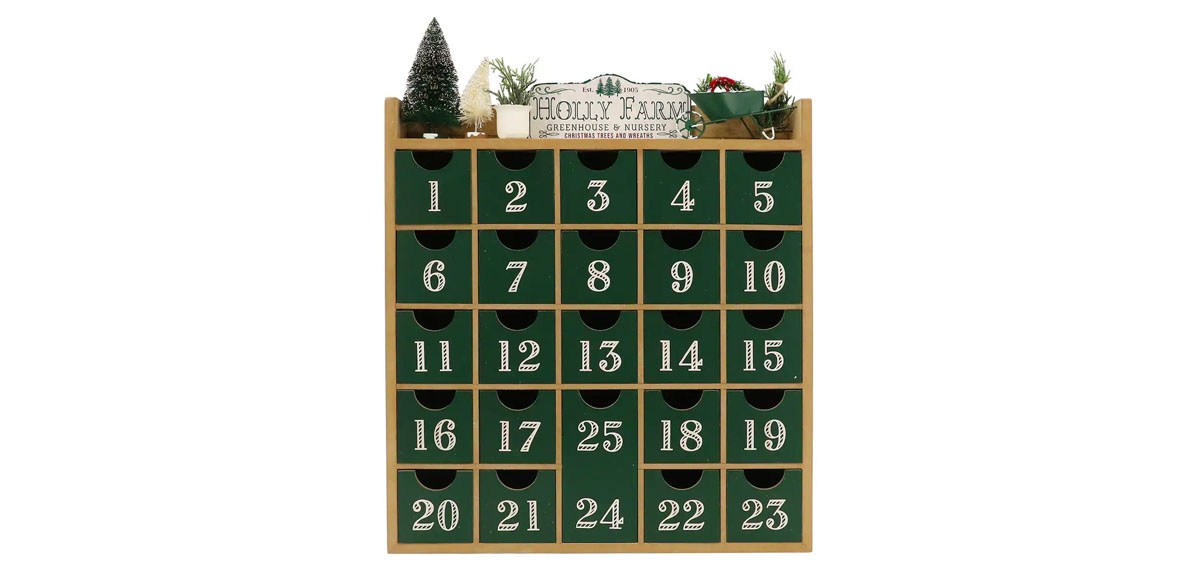 Christmas Tree Advent Calendar Tabletop Décor by Ashland