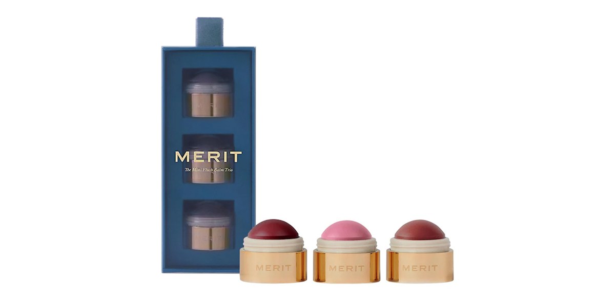 MERIT Mini Flush Balm Cream Blush Trio Set