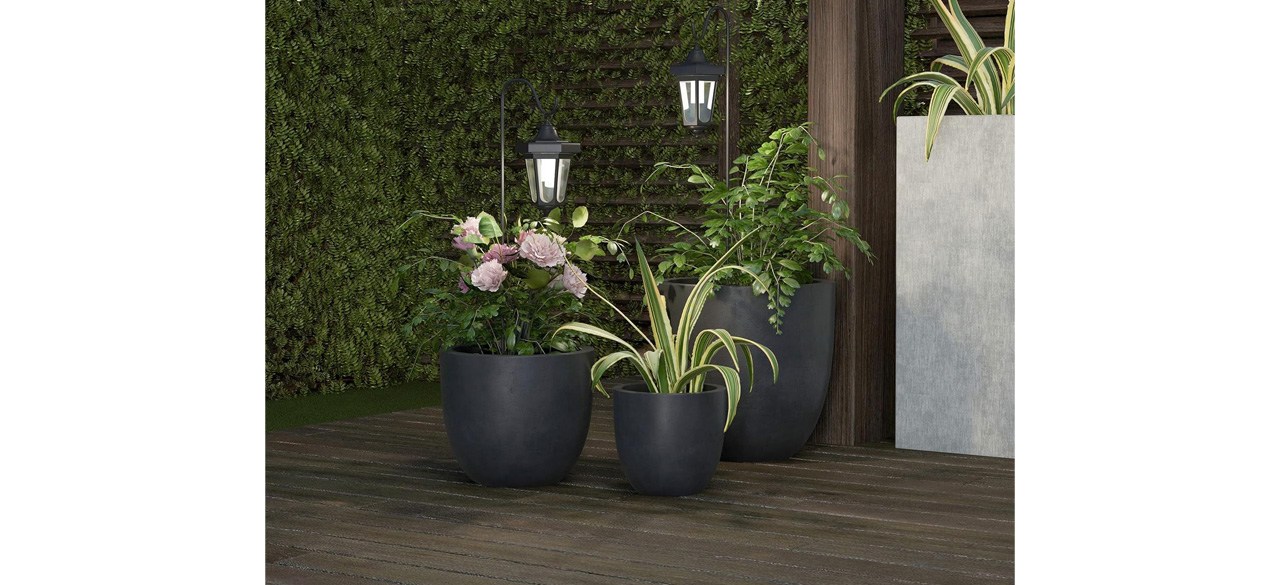 Pure Garden Set of 2 LED Outdoor Lanterns