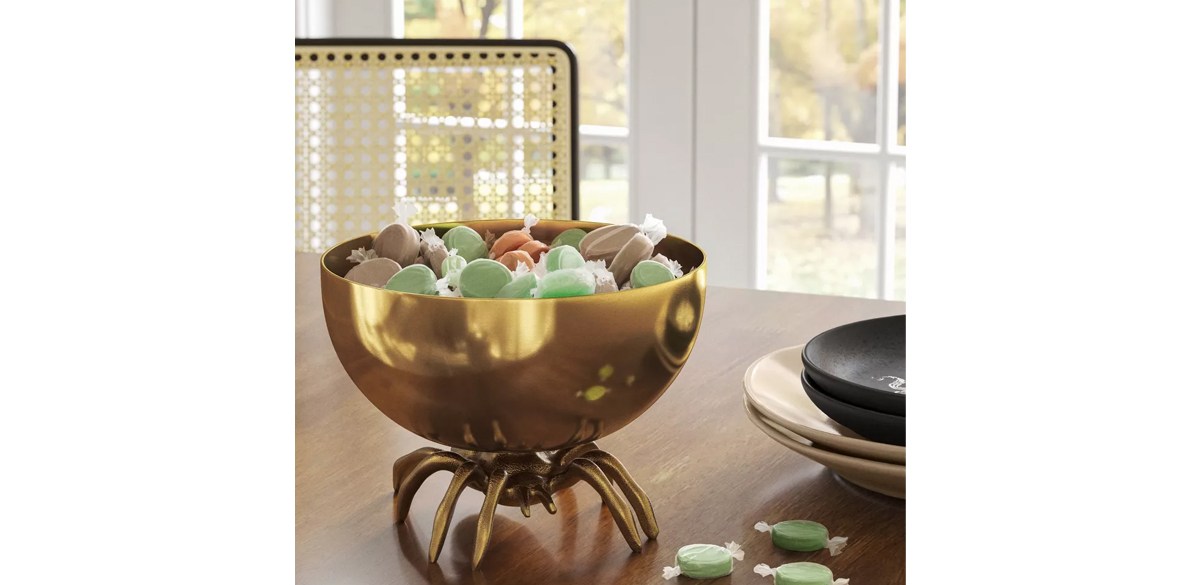 Halloween Stainless Steel Candy Bowl Gold