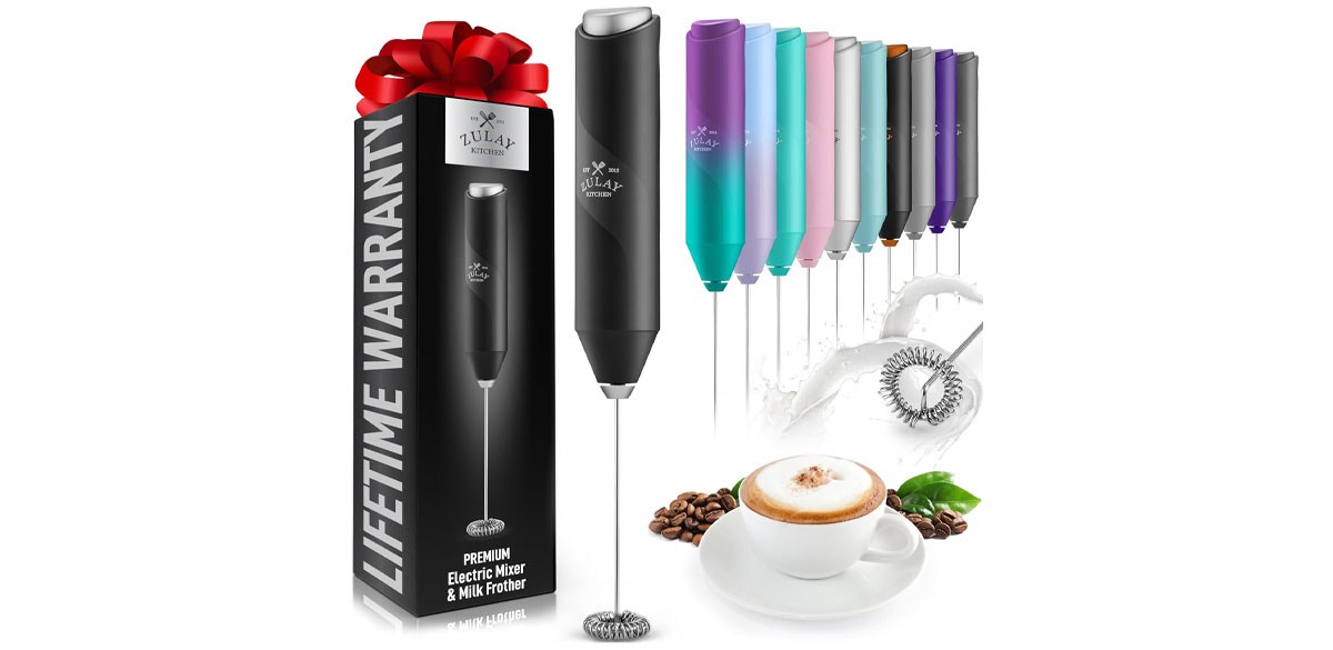 Zulay Kitchen Powerful Milk Frother Wand