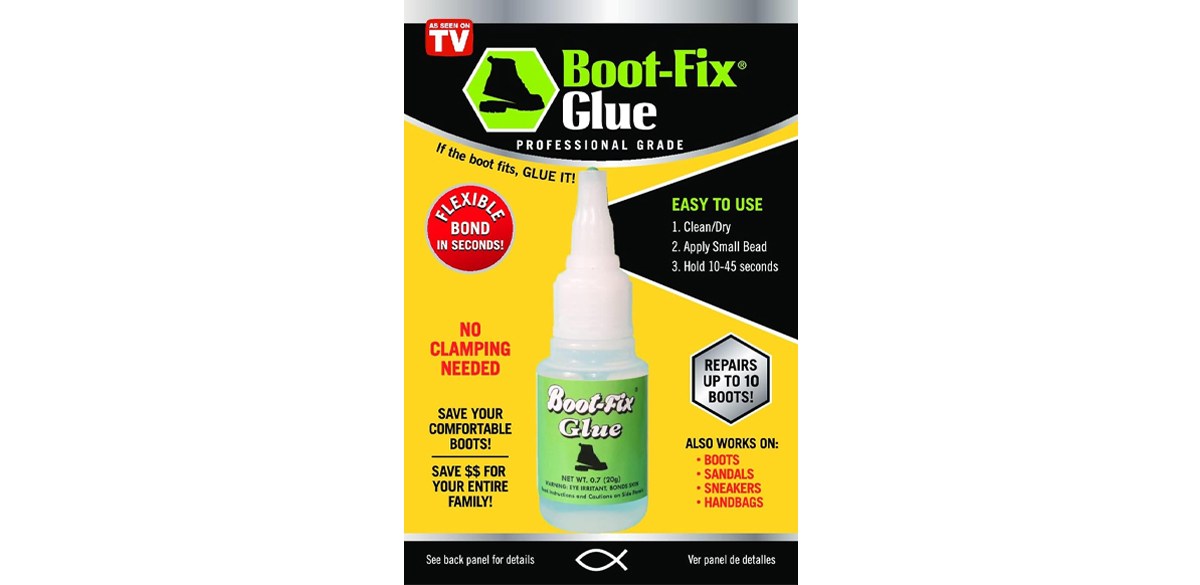 Boot Fix Instant Professional Grade Shoe Repair Glue