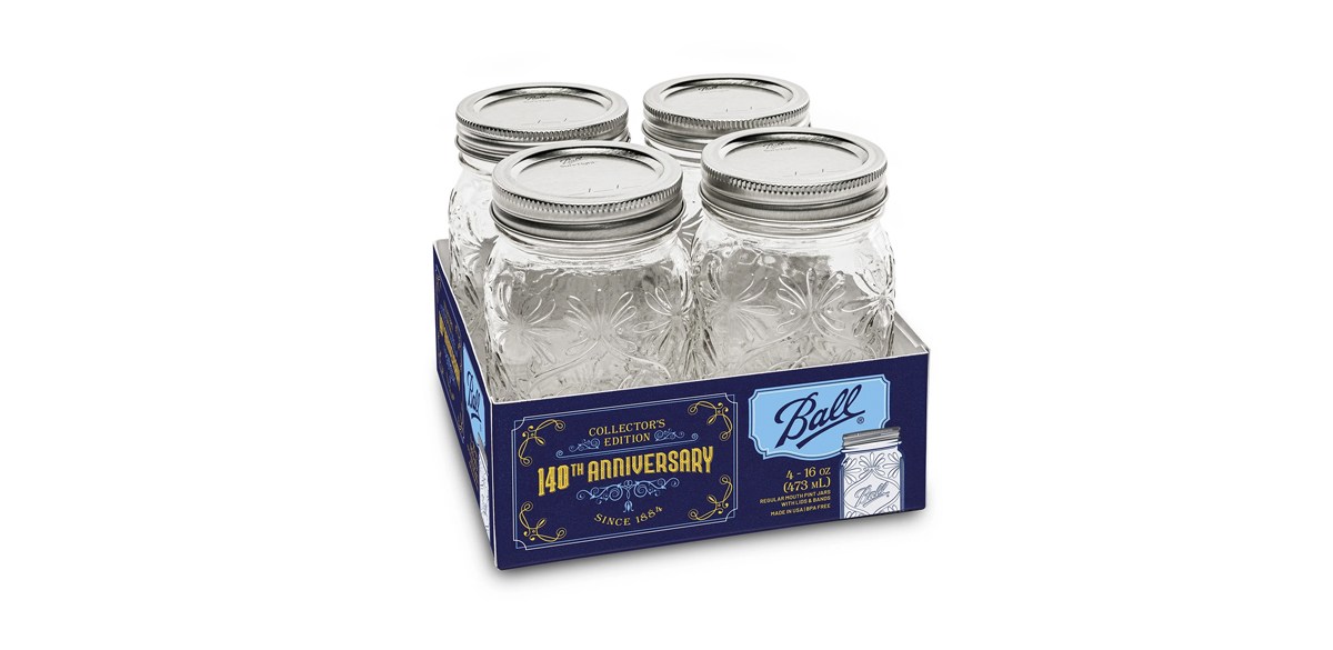 Ball 4pk 140th Anniversary Keepsake Jars