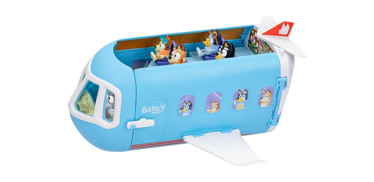 Bluey 3-in-1 Transforming Plane Playset with The Heelers