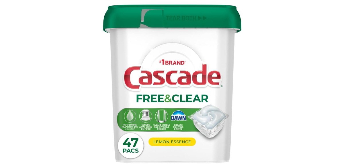 Cascade Free & Clear Dishwasher Pods