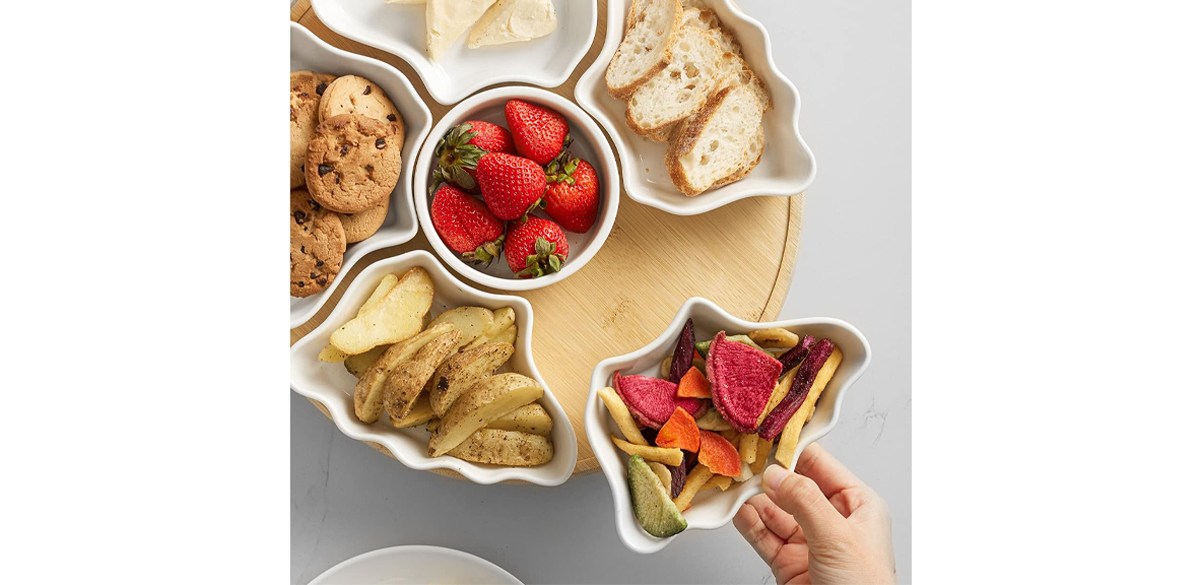 DOWAN 360° Rotatable Serving Tray and Platters