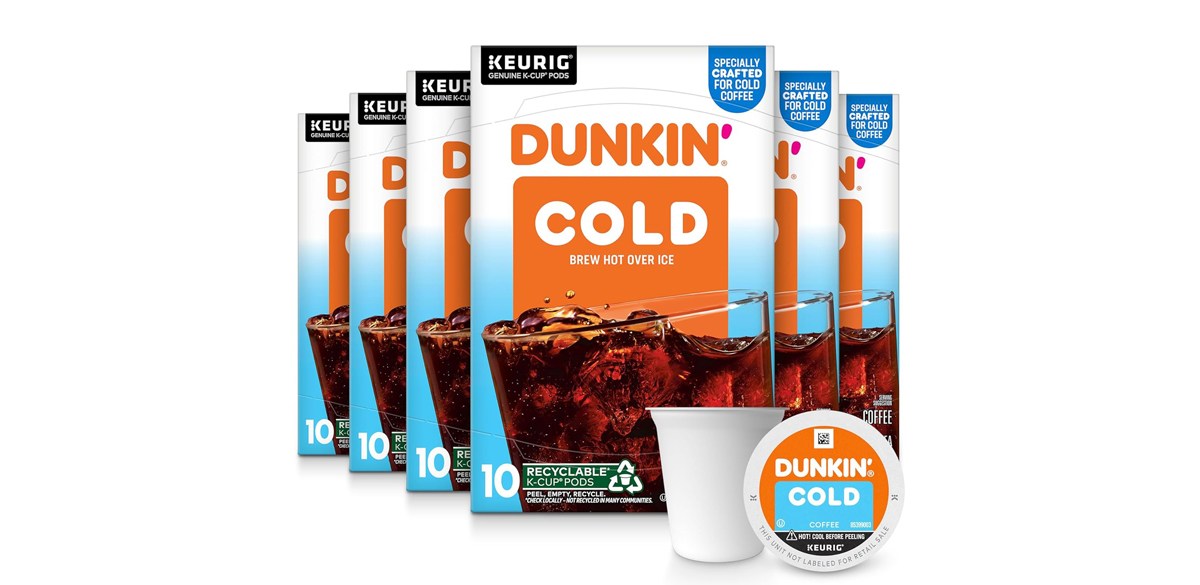 Dunkin' Cold Coffee, 60 Keurig K-Cup Pods