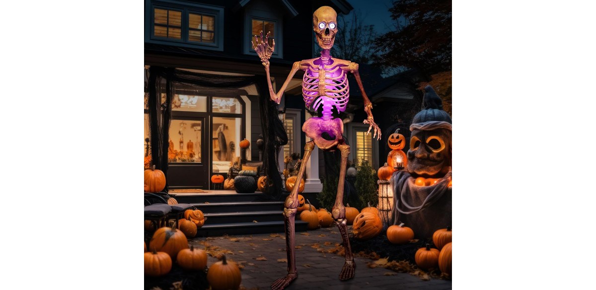 ElectricWise Halloween 12-Foot Skeleton Lighting Kit