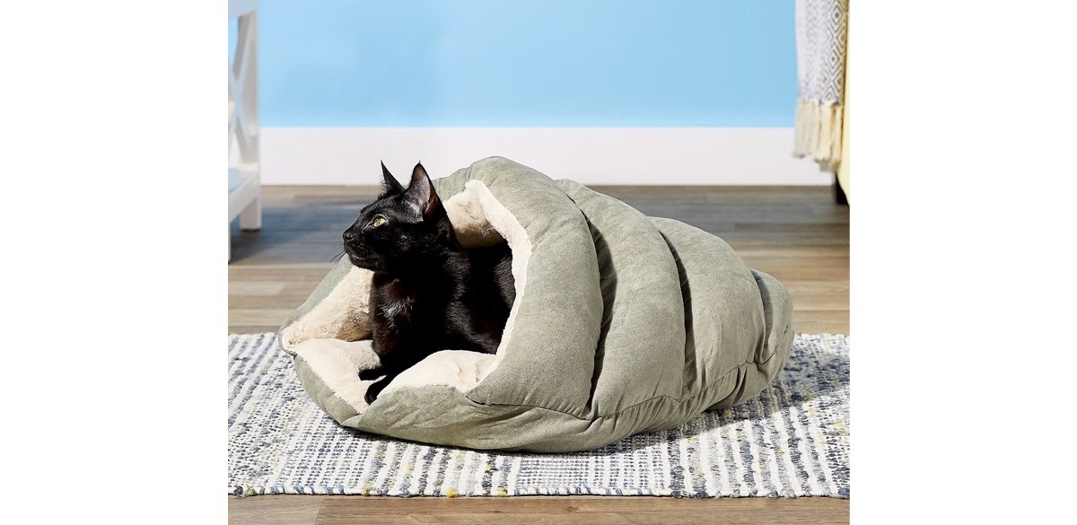 Ethical Sleep Zone Pet Cuddle Cave Bed for Dogs and Cats, 22 in.