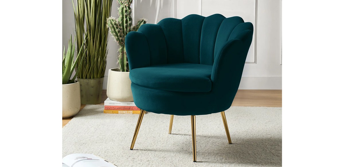 Etta Avenue Hendrix Velvet Barrel Chair