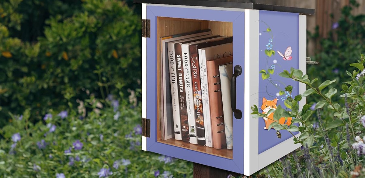 Exttlliy Little Library Outdoor Box