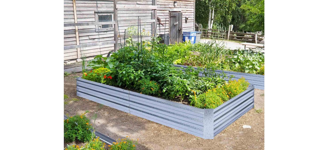 FOYUEE Galvanized Raised Garden Beds for Vegetables