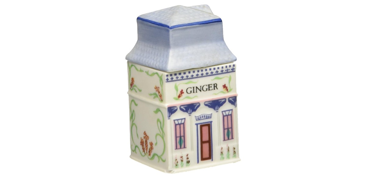 Ginger Lenox Spice Village Porcelain Victorian House Spice Jar