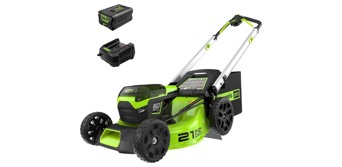  Greenworks 60V 21” Cordless Lawn Mower