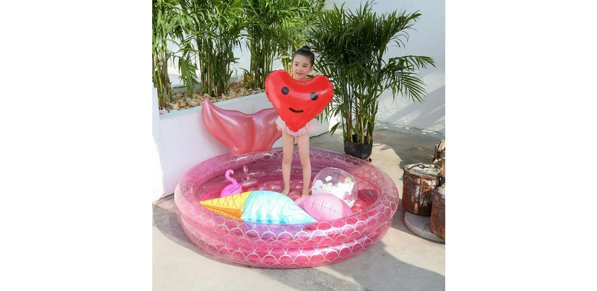 Jhomerit Inflatable Backyard Kiddie Pool