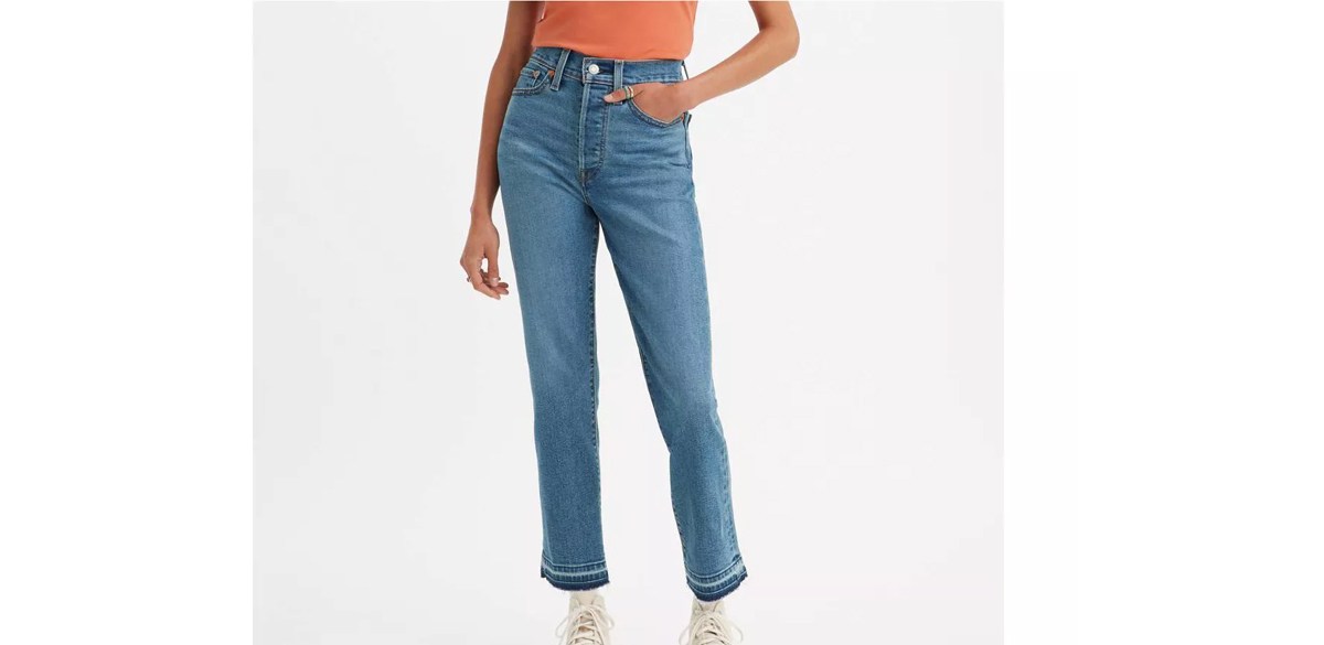 Levi's Women's High-Rise Wedgie Straight Cropped Jeans