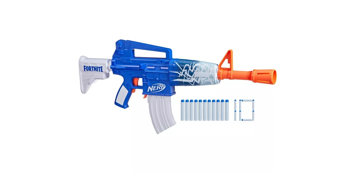 Nerf Fortnite Blue Shock Dart Blaster