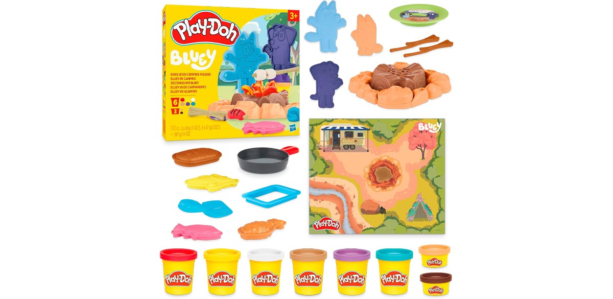 Play-Doh Bluey Goes Camping Play Set