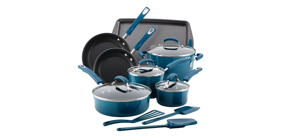 Rachael Ray Classic Brights Porcelain Cookware Set