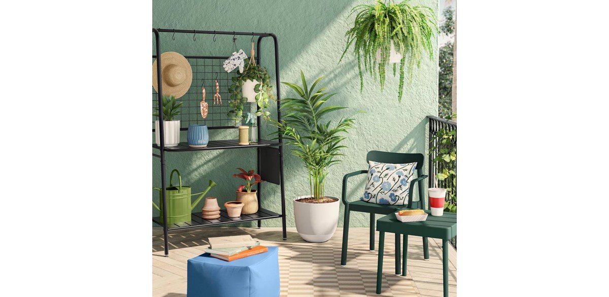 Room Essentials A-Frame Metal Outdoor Potting Bench