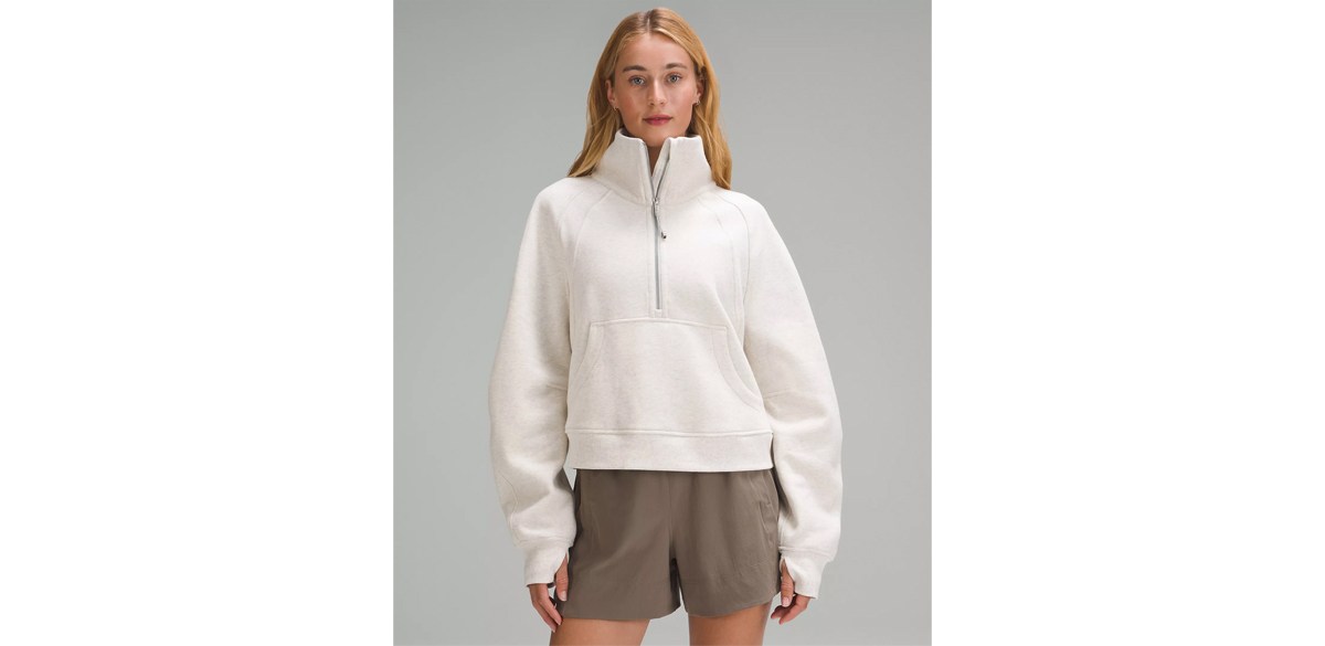 Scuba Oversized Funnel-Neck Half Zip