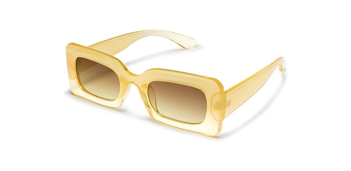 SOJOS Retro Rectangle Sunglasses