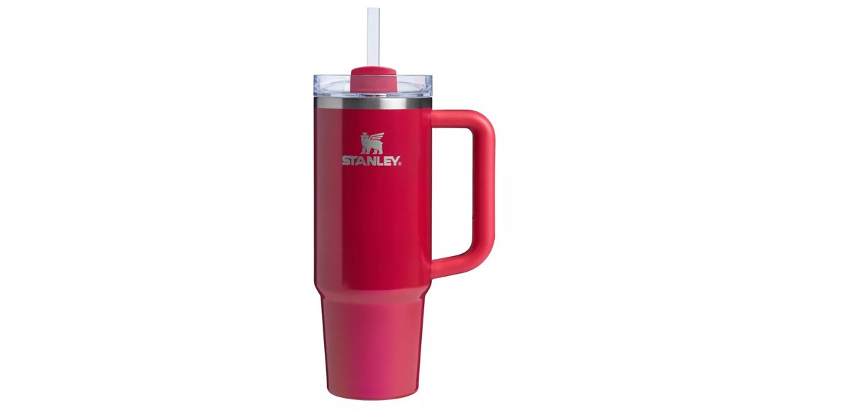 Stanley 30 oz Stainless Steel H2.0 FlowState Quencher Tumbler - e.l.f in Red Delicious 